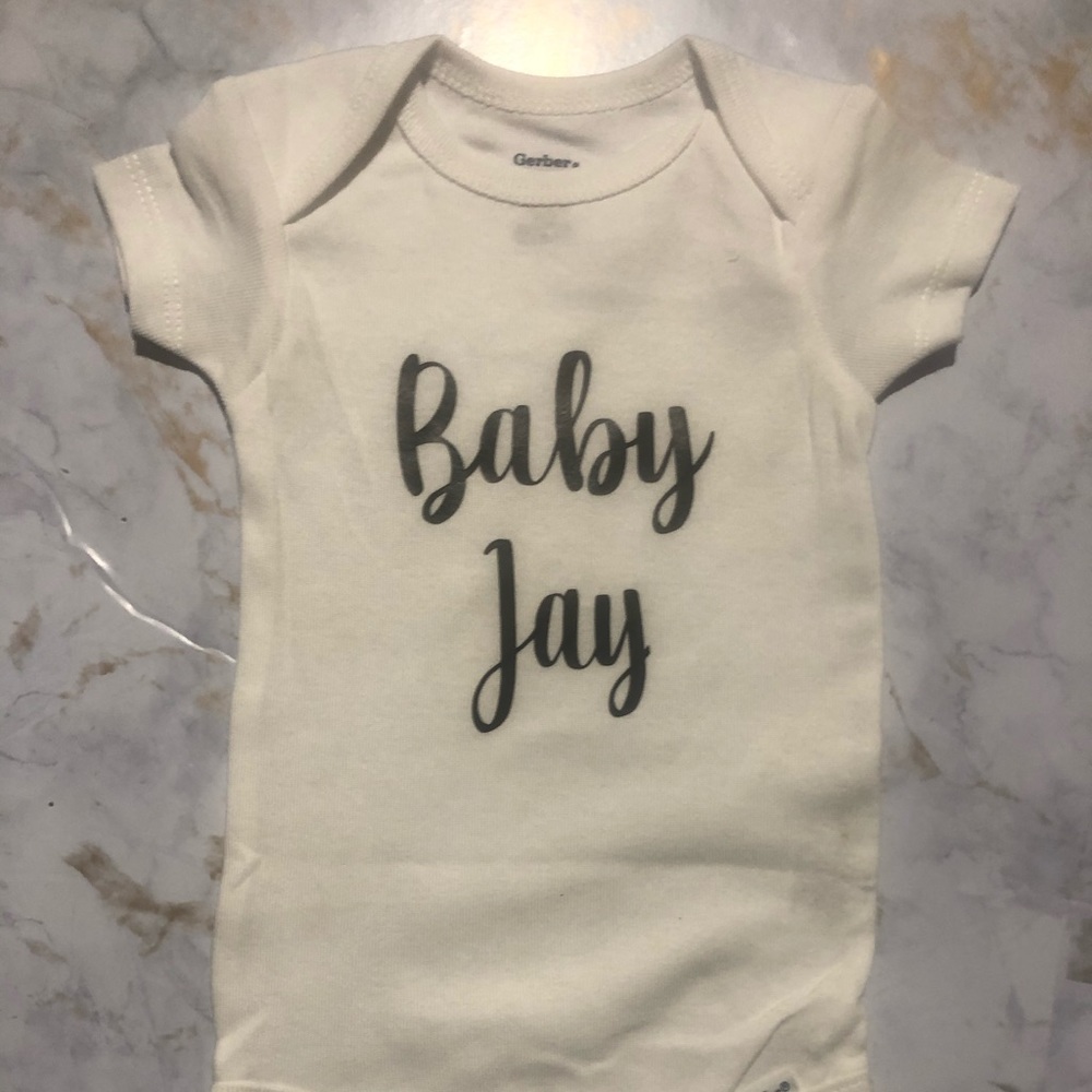 Baby onesies personalized